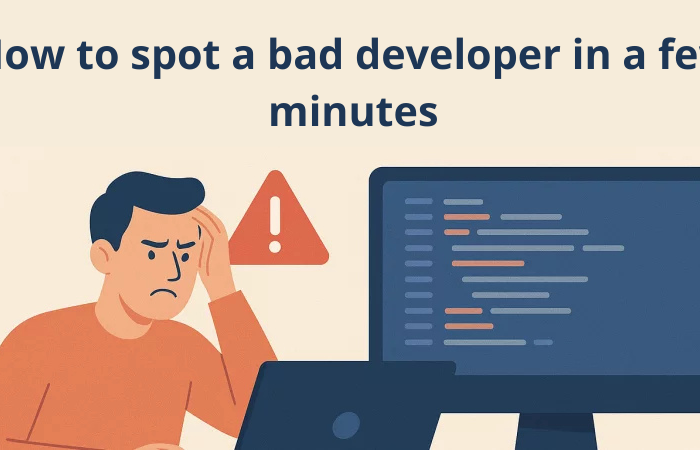 How to spot a bad developer in a few minutes