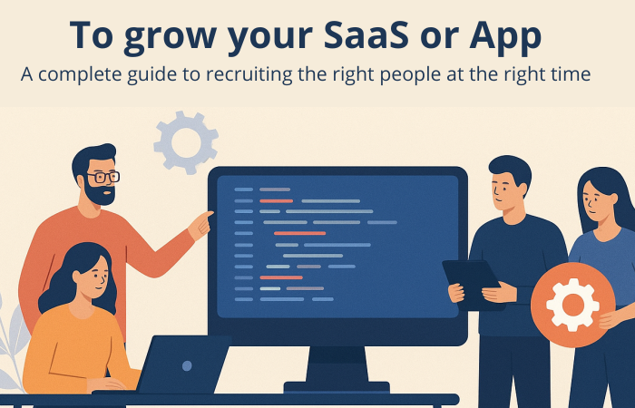 Structure your tech team to grow your SaaS or app: a comprehensive guide to recruiting the right people at the right time